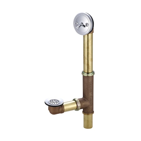 Central Brass Multi-Tub Trip Lever Bath Drain, Polished Chrome 1655